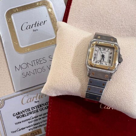 Cartier Santos Caree Gold Steel|902