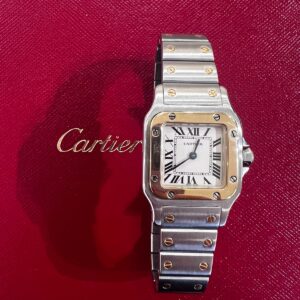 Cartier Santos Caree Gold Steel|902