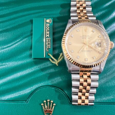 Rolex Datejust 36 Champagne Diamonds Dial |16233G