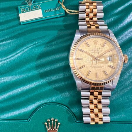 Rolex Datejust 36mm Champagne Linen Dial |16013