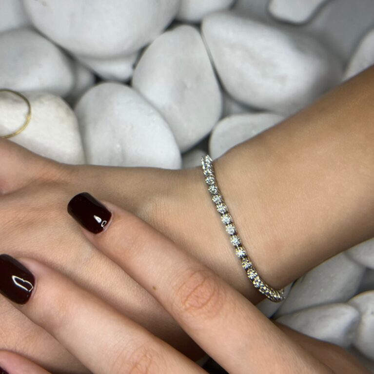 Bracelet Riviera White Gold 18k Diamonds