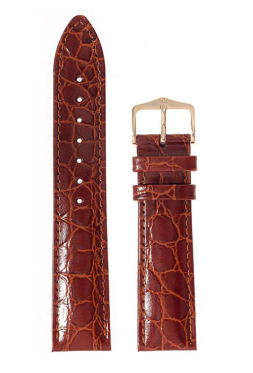 Hirsch Crocograin-Brown 14mm