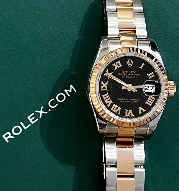 Rolex Datejust 26 Black Roman Dial |179171
