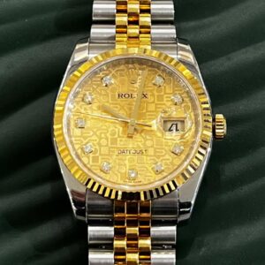 Rolex Datejust Champagne Computer Diamonds Dial| 116233