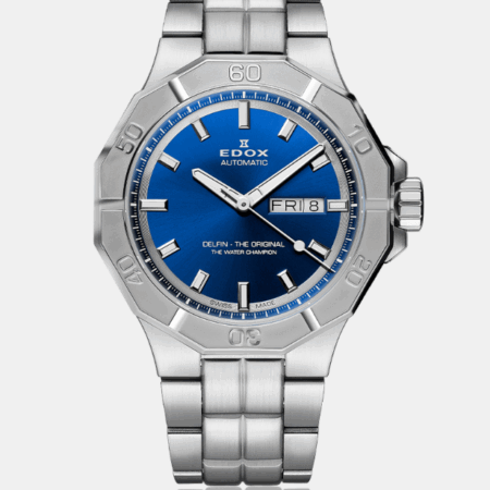 EDOX  Delfin Day Date Automatic Blue|88008-3M-BUIN