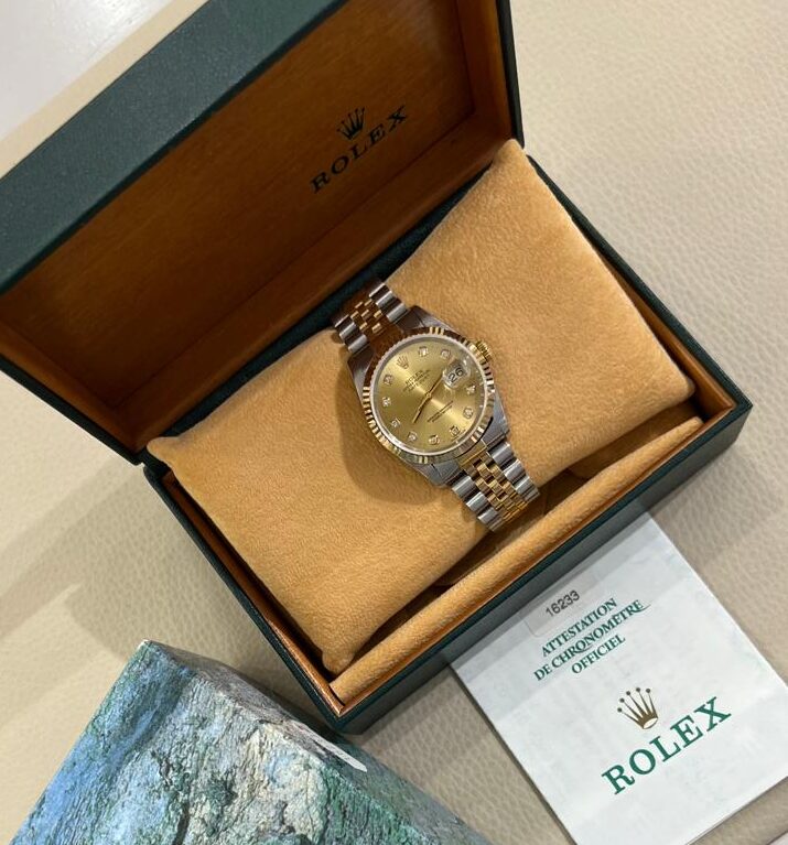 Rolex Datejust 36mm Champagne Diamonds Dial |16233