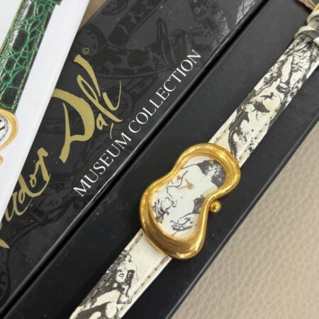 Softwatch Dali Yellow Gold Painting White Dial