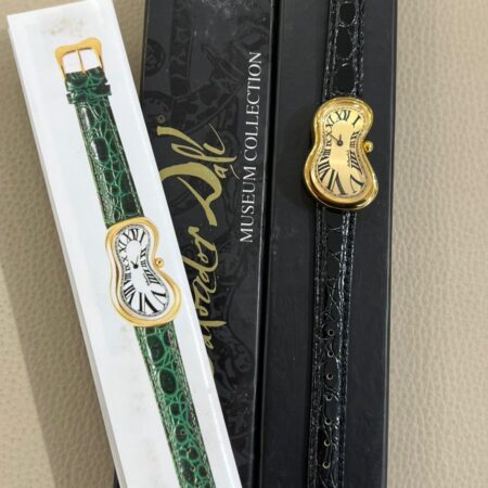 Softwatch Dali Yellow Gold Roman Gold Dial