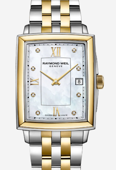 Toccata square Mother of Pearls Diamonds Dial