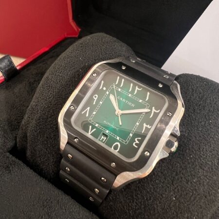 Cartier Santos Green Arabic Dial | WSSA0055