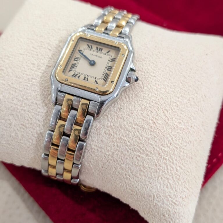 Cartier Panthere 2 line Gold Steel|1057