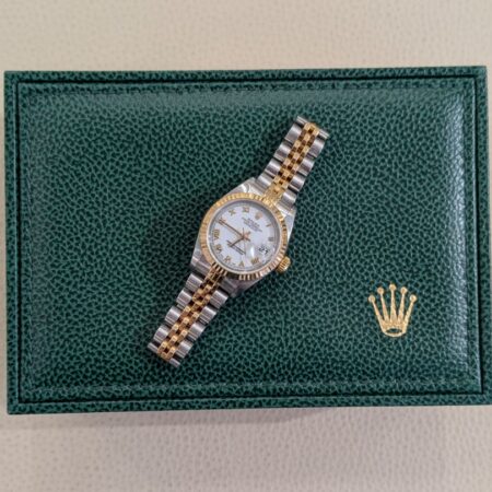 Rolex Lady Datejust 26mm White Roman Dial|69173