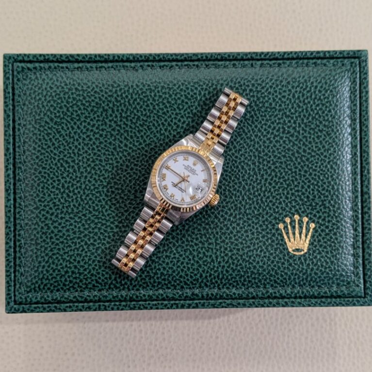 Rolex Lady Datejust 26mm White Roman Dial|69173