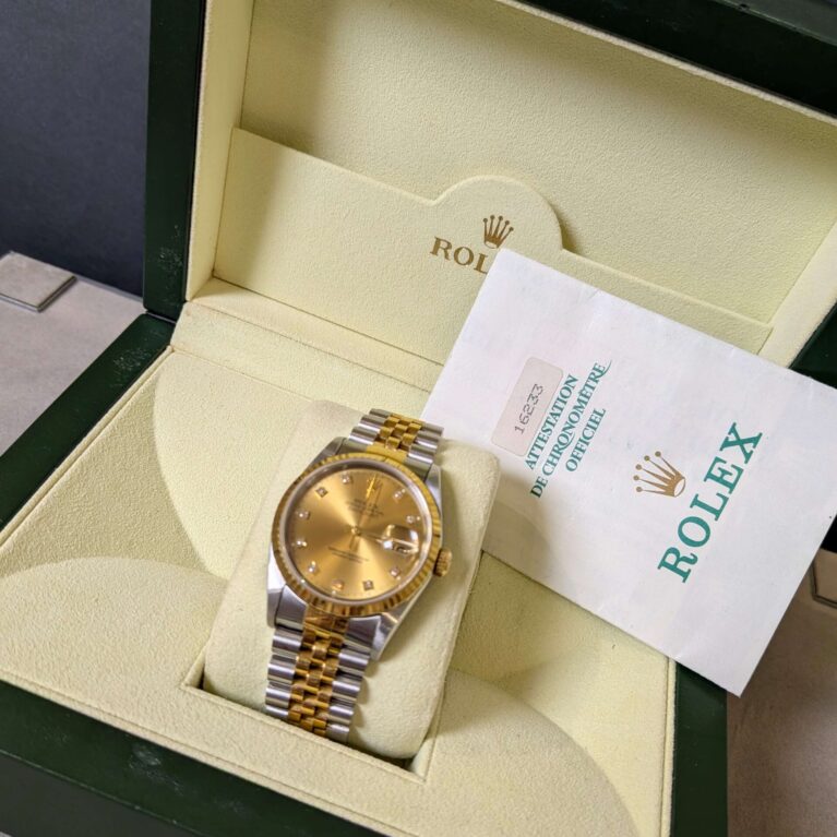 Rolex Datejust 36mm Champagne Diamonds Dial |16233G