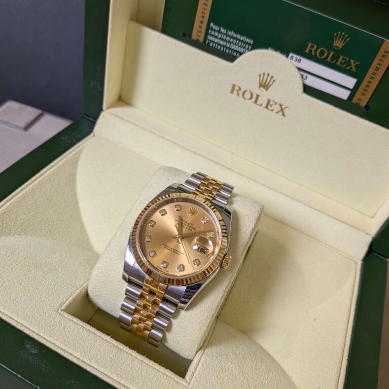 Rolex Datejust 36mm Champagne Diamonds Dial |116233G