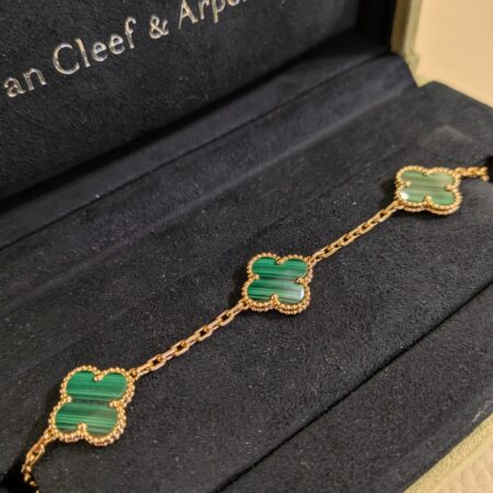 Van Cleef Alhambra Bracelet Malachite
