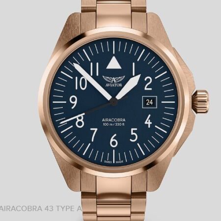 AVIATOR Airacobra 43 Type A Blue Dial