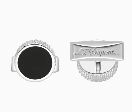 Dupont Cufflink Diamond head silver