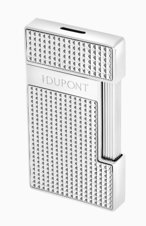 Dupont Slimmy Diamond head Lighter silver