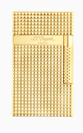 Dupont Le Grand Dupont Cling Mixed Diamond head Lighter golden
