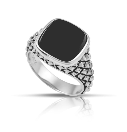 DAZZ ESSENTIAL MEN'S Big Square Onyx