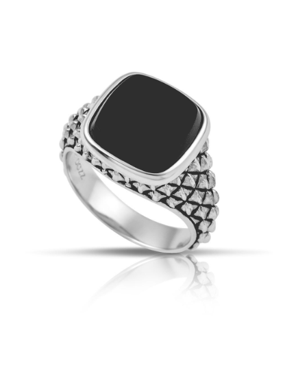 DAZZ ESSENTIAL MEN'S Big Square Onyx