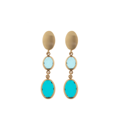 Earrings Oval Marine Candies