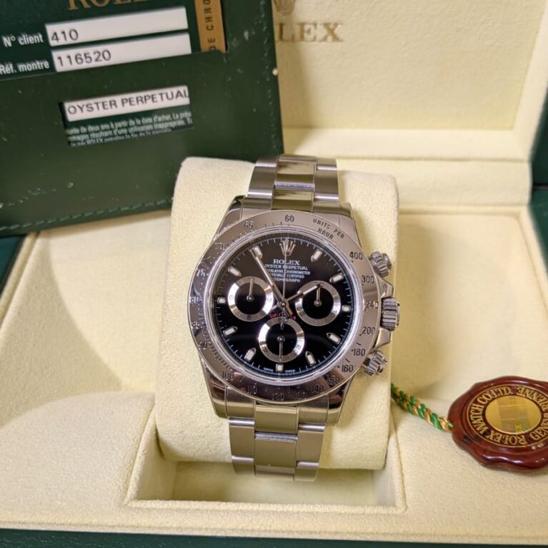 Rolex Cosmograph Daytona Steel Black Dial |116520