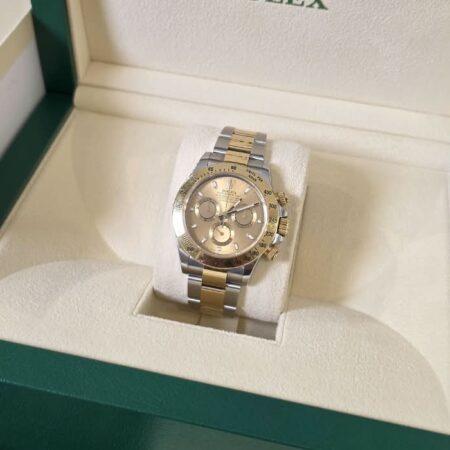 Rolex Cosmograph Daytona Gold Steel Champagne Dial|116523