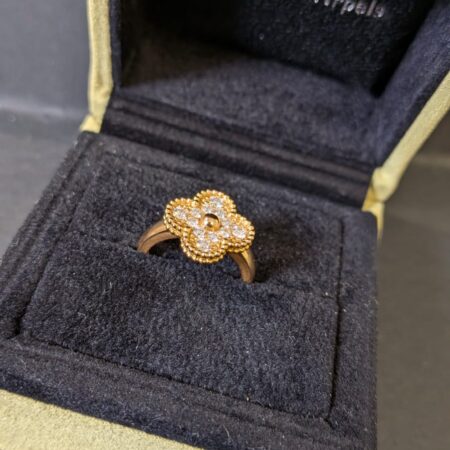 Vintage Alhambra Ring 18k Yellow Gold