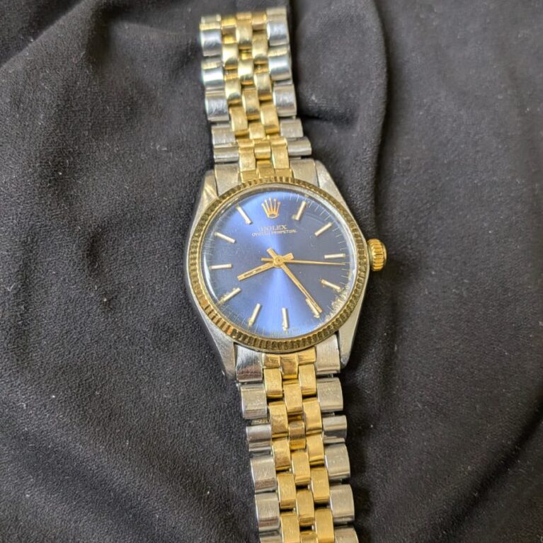 Rolex Oyster Perpetual 31mm Blue Dial Gold Steel|6751