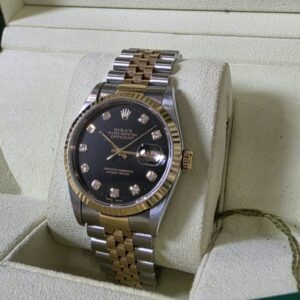 Rolex Datejust 36mm Black Diamond Dial | 16233