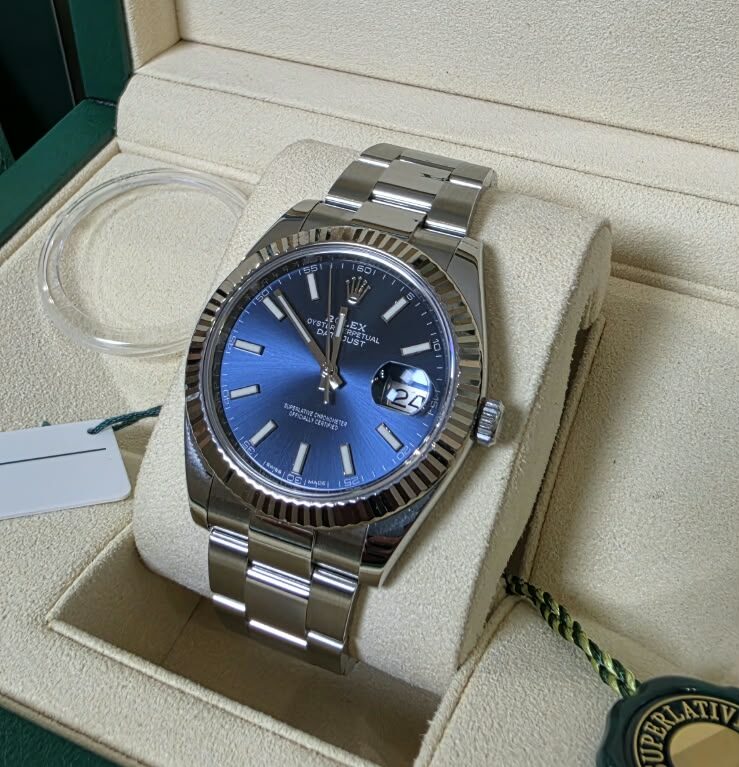 Rolex Datejust 41mm Blue Index Dial |126334
