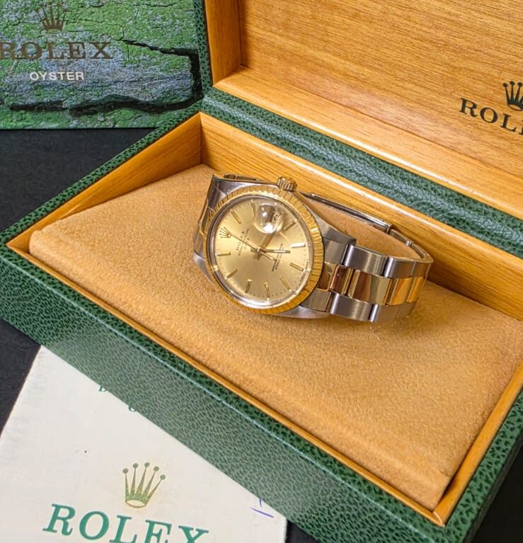 Rolex Oyster Perpetual Date 34mm Champagne Dial  |15053