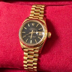 Rolex Lady Datejust 26mm Gold Black Dial |69178