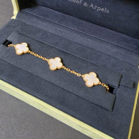 Vintage Van Cleef Alhambra 5-Motif Mother-Of-Pearl